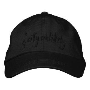 City Unlikely Embroidered Hat