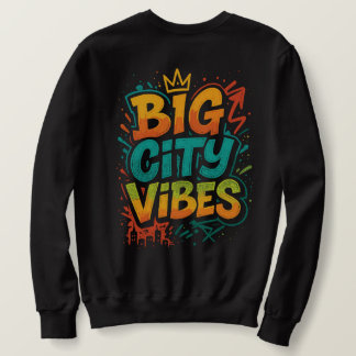 City Vibes Graffiti Neon Font Sweatshirt