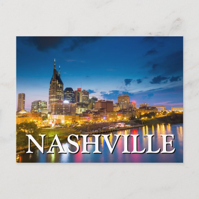 City View at Night | Nashville, Tennessee Postcard (Front)