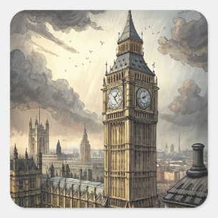 City View Square Sticker