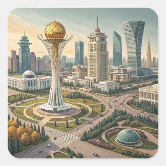 City View Square Sticker