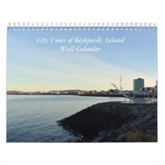 City Views of Reykjavik Iceland Wall Calendar