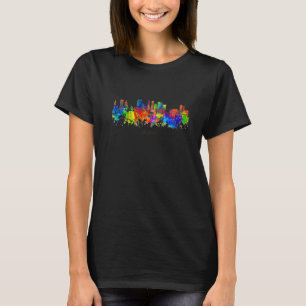 City Watercolor Skyline Home State Souvenir Bilbao T-Shirt