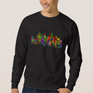City Watercolor Skyline Home State Souvenir San An Sweatshirt