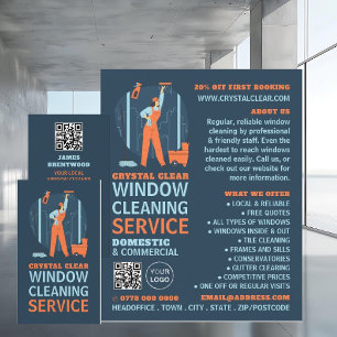 City Windows, Window Cleaner, Cleaning Service Flyer