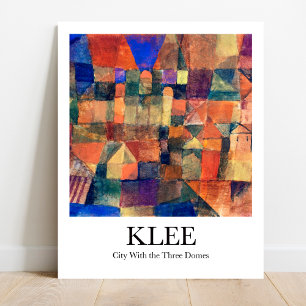 City With the Three Domes by Paul Klee Poster