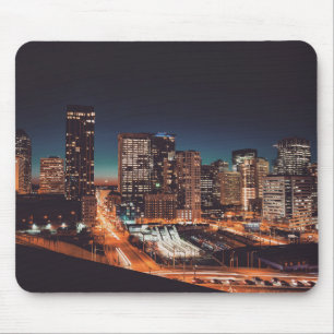 cityscape buildings mouse pad
