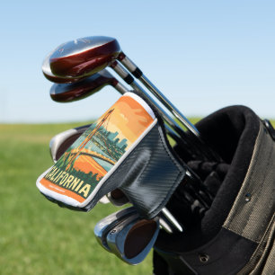 Cityscape California Eye-Catching Vector Design Golf Head Cover