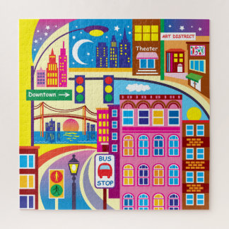 Cityscape Colours Jigsaw Puzzle