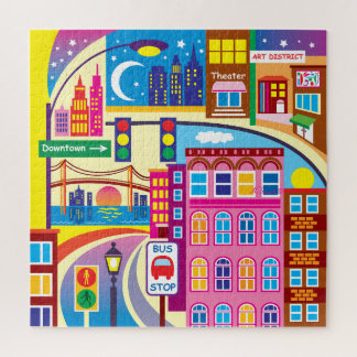 Cityscape Colours Jigsaw Puzzle