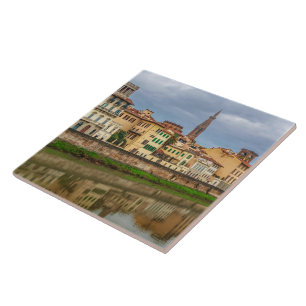 Cityscape Historic Center of Florence, Italy Ceramic Tile