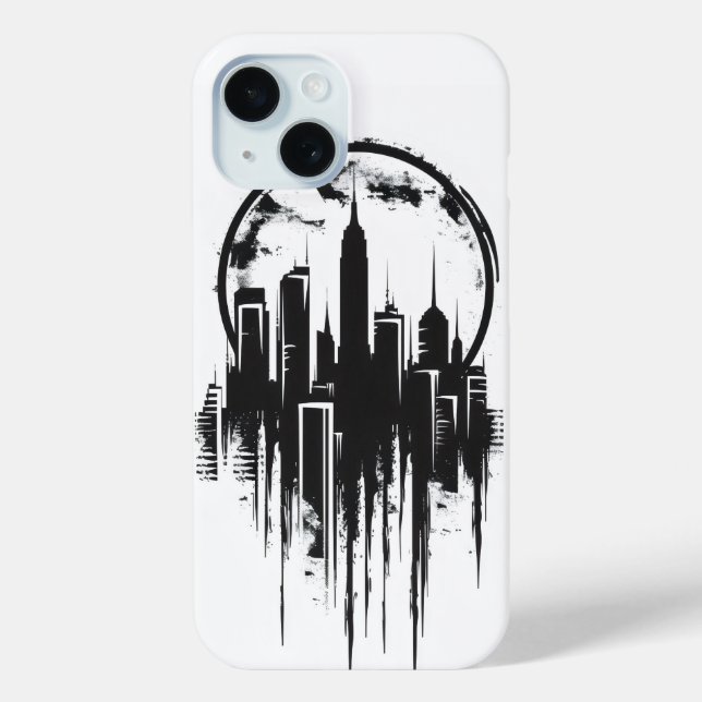 Cityscape Monochromatic Logo Case-Mate iPhone Case (Back)