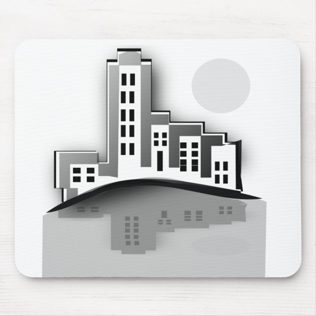 Cityscape Mouse Pad (Front)