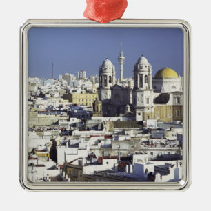 Cityscape of Cadiz, Spain Metal Tree Decoration