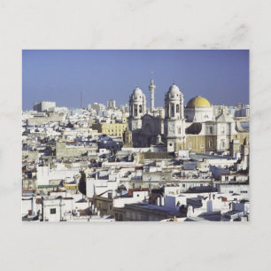 Cityscape of Cadiz, Spain Postcard