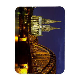 Cityscape of Cologne Flexi Magnet