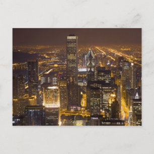 Cityscape of downtown Chicago Postcard