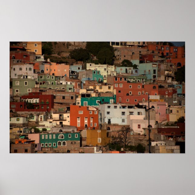 Cityscape Of Guanajuato, Mexico Poster (Front)