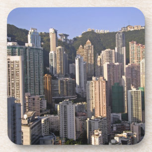 Cityscape of Hong Kong, China Coaster