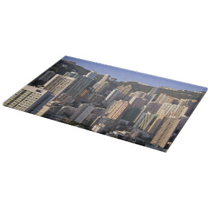 Cityscape of Hong Kong, China Cutting Board