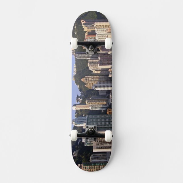 Cityscape of Hong Kong, China Skateboard (Front)