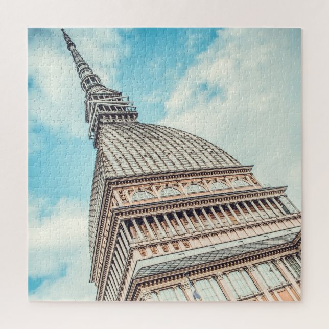 Cityscape of Mole Antonelliana, Turin, Italy Jigsaw Puzzle (Vertical)