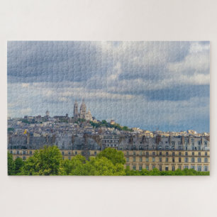 Cityscape of Paris with Sacre Coeur, France Jigsaw Puzzle