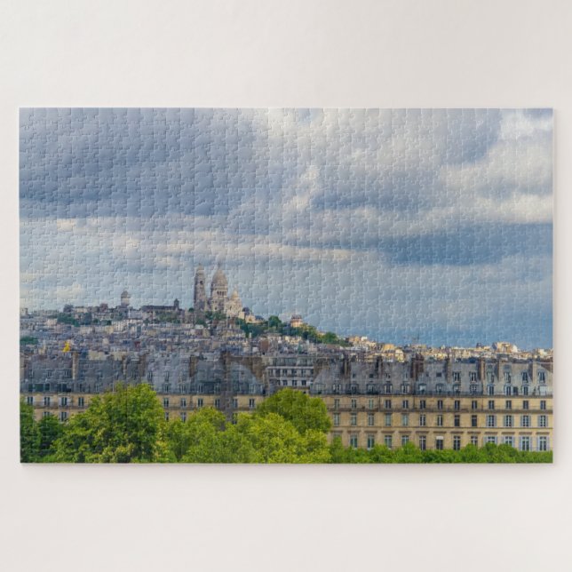 Cityscape of Paris with Sacre Coeur, France Jigsaw Puzzle (Horizontal)