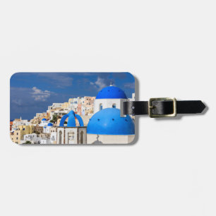 Cityscape of Santorini, Greece Luggage Tag