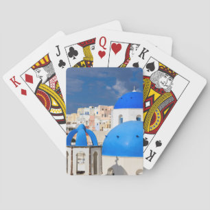 Cityscape of Santorini, Greece Playing Cards