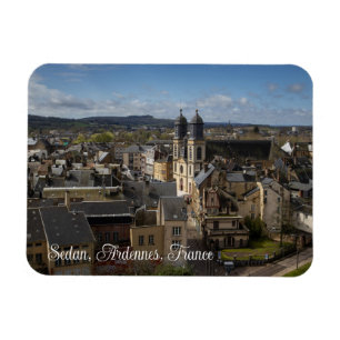 Cityscape of Sedan, Ardennes, France Magnet