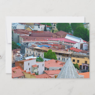Cityscape of Tbilisi Thank You Card