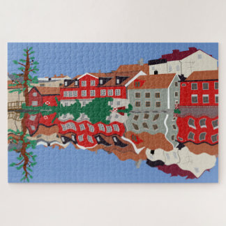 Cityscape of the swedish town Eskilstuna  Jigsaw Puzzle