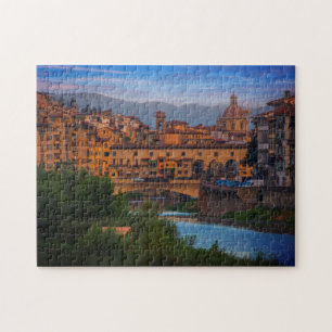 Cityscape Ponte Vecchio, Florence, Tuscany, Italy Jigsaw Puzzle