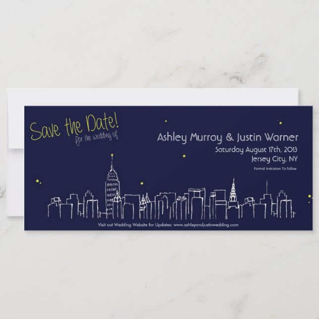 Cityscape Save the Dates - Customisable! Save The Date (Front)