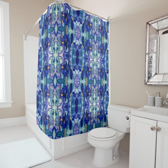 Cityscape Shower Curtain (In Situ)