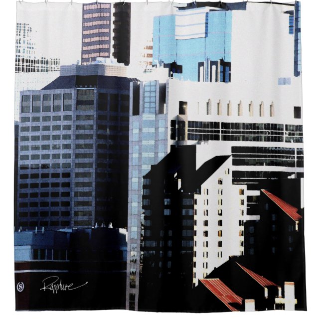 Cityscape Shower Curtain (Front)