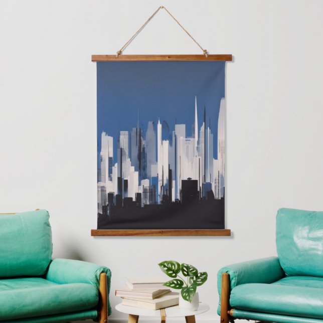 Cityscape Wall Tapestry (Living Room)