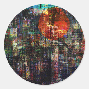 CitySun2 Classic Round Sticker