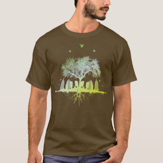 citytree nature city city urban tree forest birds  T-Shirt