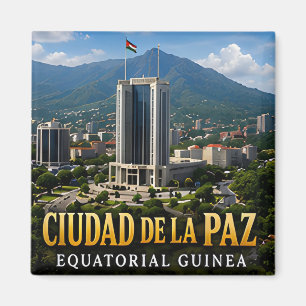 Ciudad de la Paz Equatorial Guinea Travel Souvenir Magnet