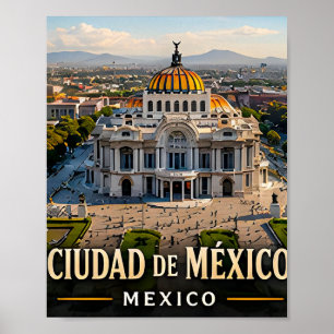 Ciudad de la Paz Rainforest Hills and Modern Visio Poster