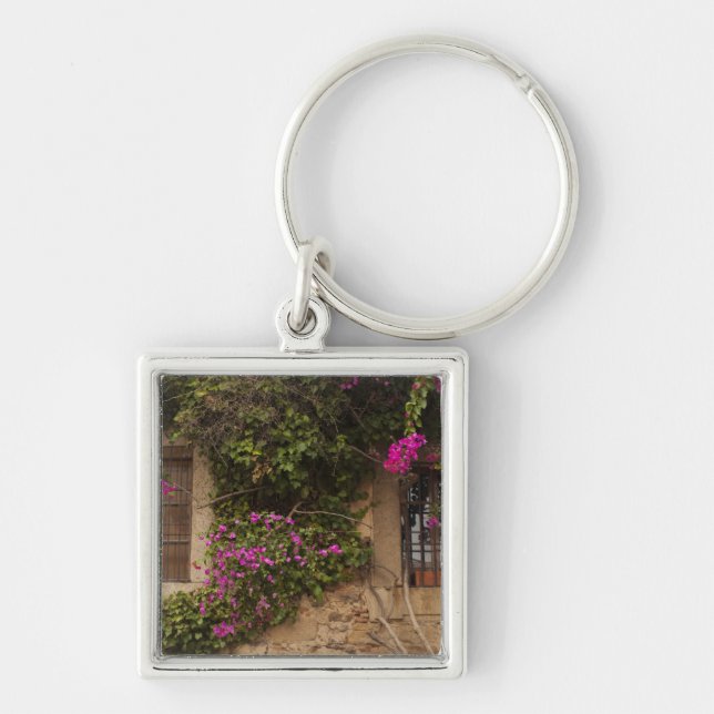 Ciudad Monumental, flower-covered buildings Key Ring (Front)