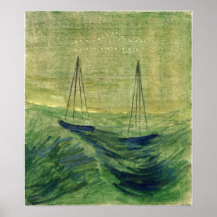 Ciurlionis - Sun Is Passing Libra 1906 Poster