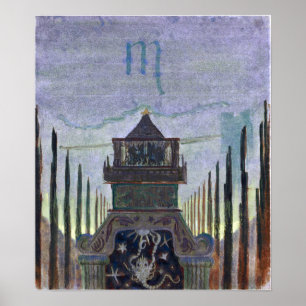 Ciurlionis - Sun Is Passing Scorpio 1906 Poster