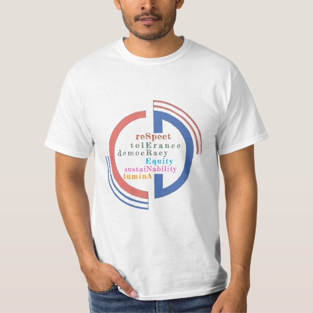 “Civic Words” Typography T-Shirt (Front)
