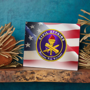 Civil Affairs Army Veteran  Plaque