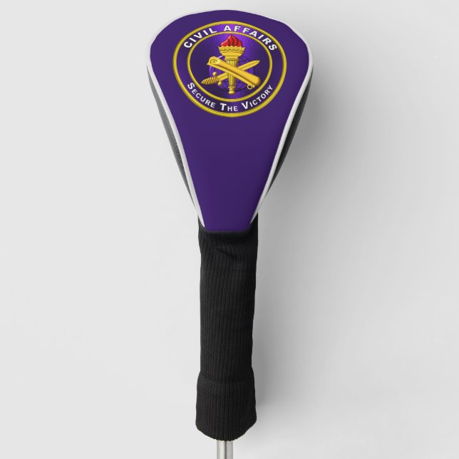 Civil Affairs Golf Head Cover (Front)
