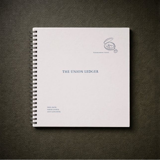 Civil Ceremony Courthouse Wedding Ledger Notebook (Creator Uploaded)