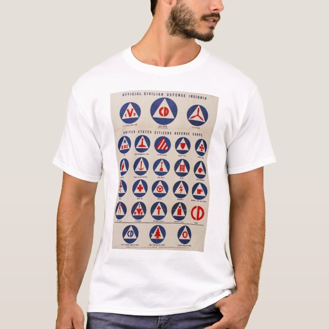 Civil defence WWII poster t-shirt (Front)